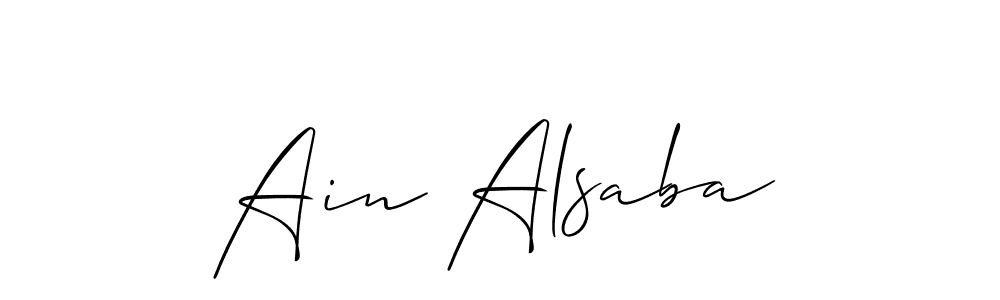 Make a beautiful signature design for name Ain Alsaba. Use this online signature maker to create a handwritten signature for free. Ain Alsaba signature style 2 images and pictures png